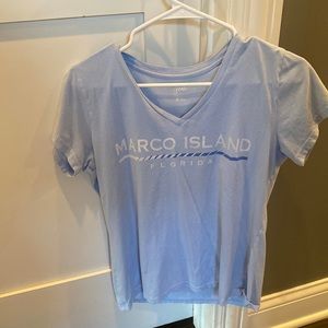 Marco Island, Florida light blue womens tee